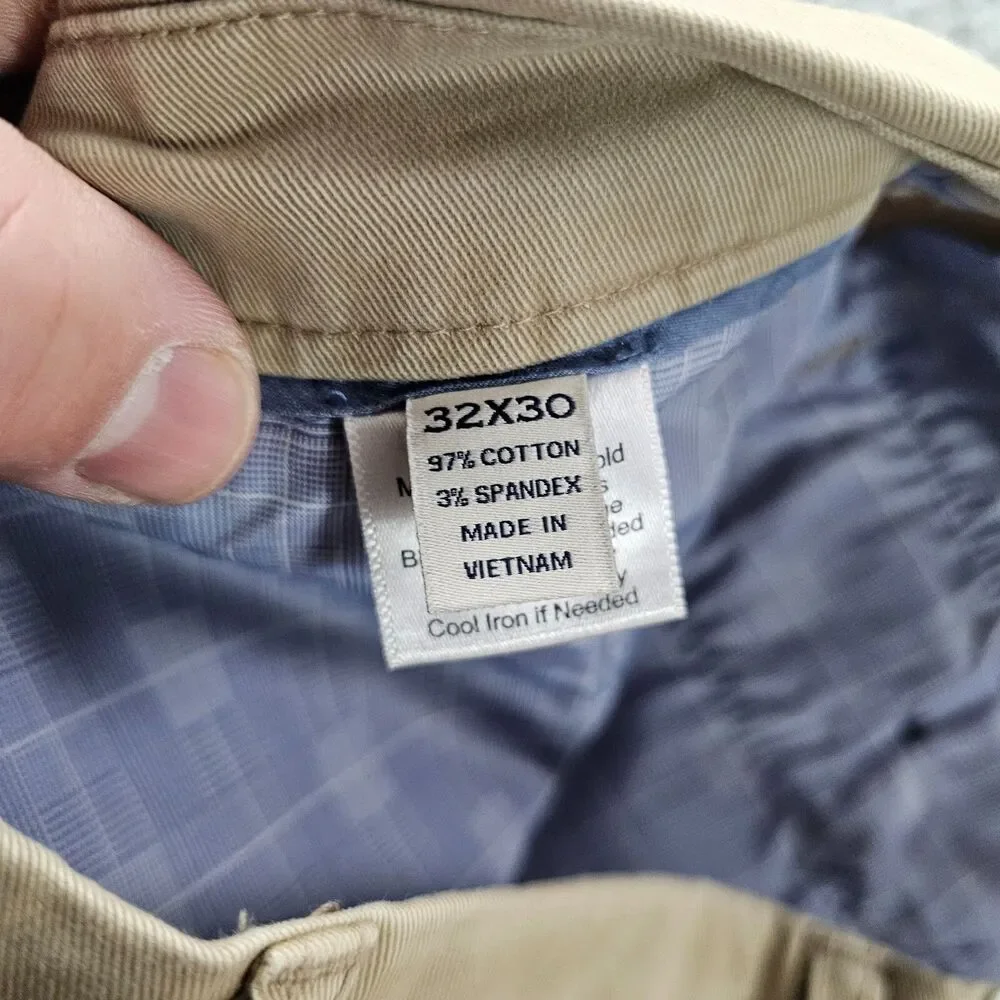 Joseph Abboud Pants 32x29 Khaki Beige Chino Comfort Stretch Preppy Casual NWT